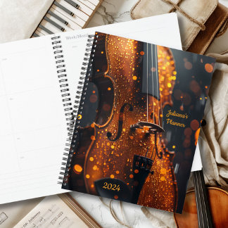 Planner für Musiklehrer Student Violinist Planer