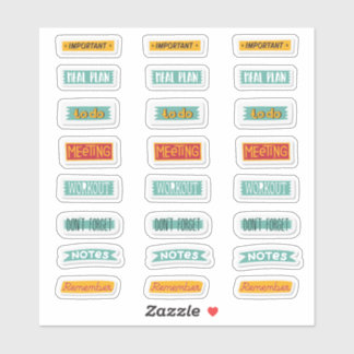 Planner Stickers Pack Aufkleber