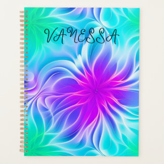 Planner vert rose fluorish art fractal