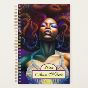 Planneur femme noire de luxe personnalisé
