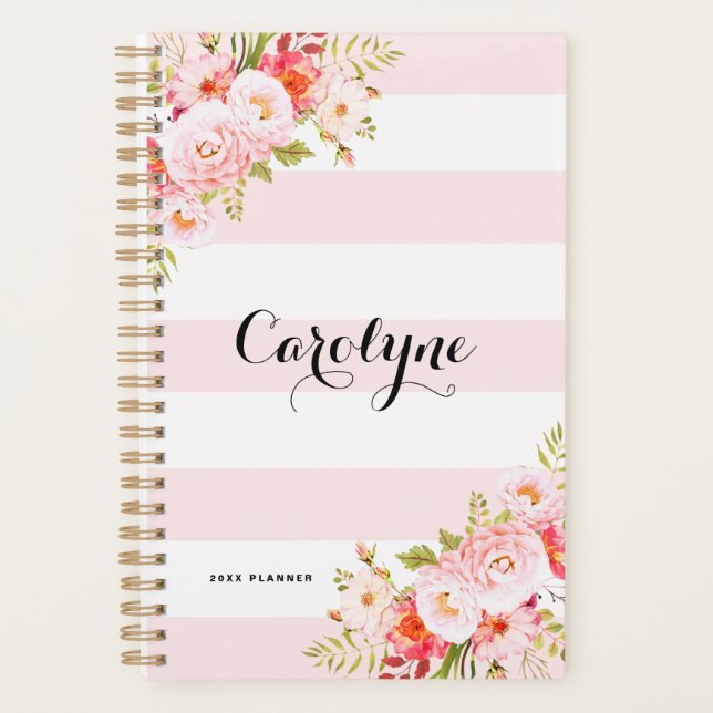 Planneur Floral Personnalisé (Devant)