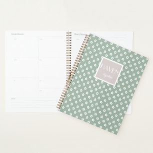Planneur floral vert