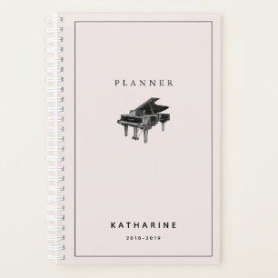 Planneur rose Vintage minimaliste pour piano