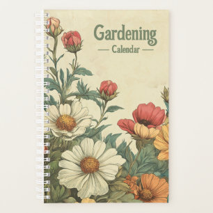 Planning de jardin avec fleurs de camomille