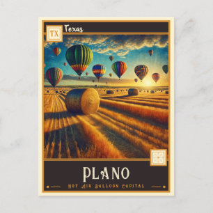 Plano, Texas   VINTAG Postkarte