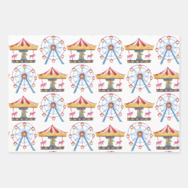 Planpapier für den Umschlag von 3 Sets Geschenkpapier Set