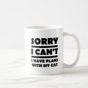 Plans Avec Mon Chat Drôle Mug