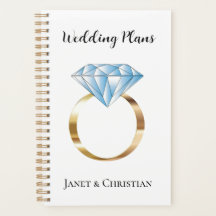 Plans de mariage personnalisés avec bague diamant