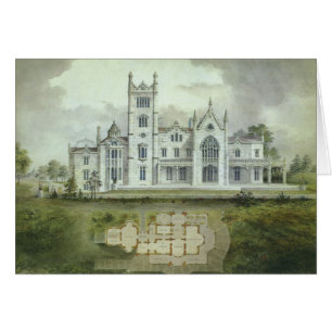 Plans d'étage de château français d'architecture v