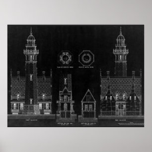 Plans du phare de tableau noir