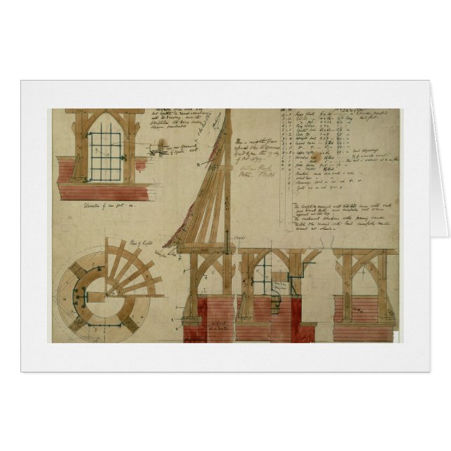 Plans pour la Chambre rouge, bruyère de Bexley (à (Devant horizontal)