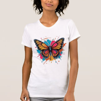 planschender Schmetterling T-Shirt