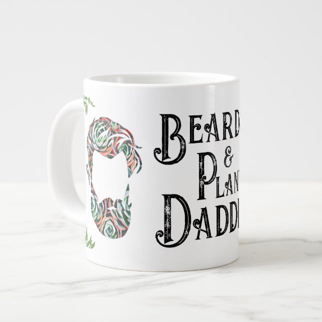 Plant Daddy and Beards Jumbo Mug Jumbo-Tasse (Vorderseite Links)
