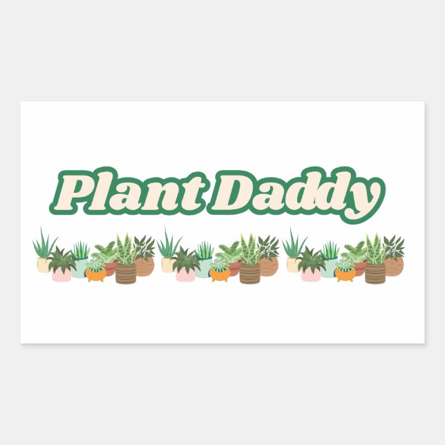 Plant Daddy Vinyl Sticker (Vorderseite)