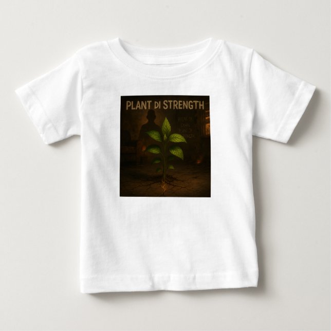 Plant Di Strength Baby T-shirt (Vorderseite)