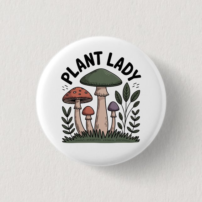 Plant Lady Button (Vorderseite)