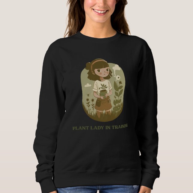 Plant Lady in Training Minimalist Sweatshirt (Vorderseite)