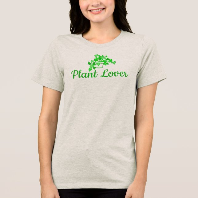 Plant Lover Tri-Blend Shirt (Vorderseite)