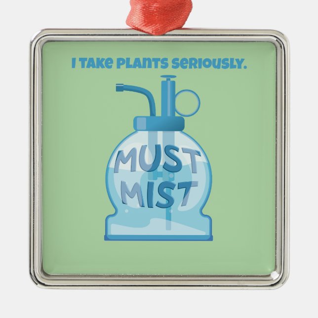 Plant mister misting pot plants ornament aus metall (Vorne)