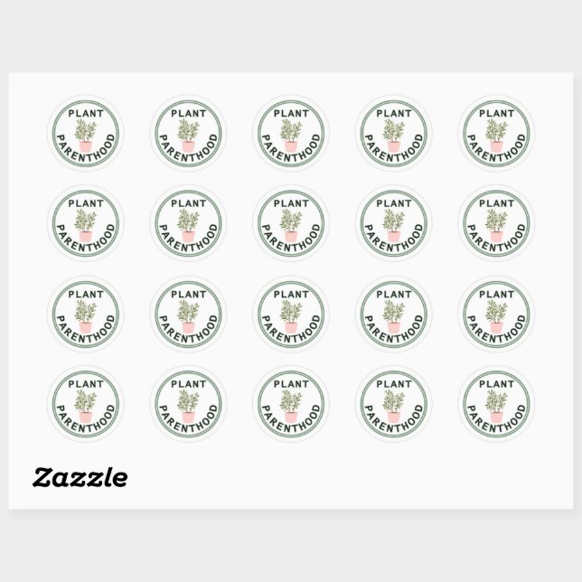 Plant Parenthood Stickers (Feuille)