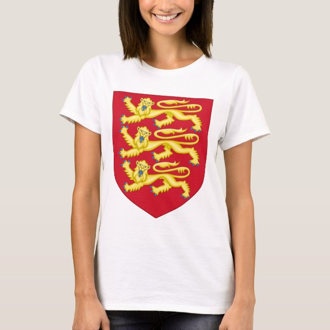Plantagenet königliches Wappen T-Shirt (Vorderseite)