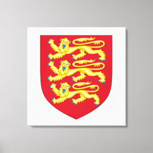 Plantagenet Royal Wappen Leinwanddruck