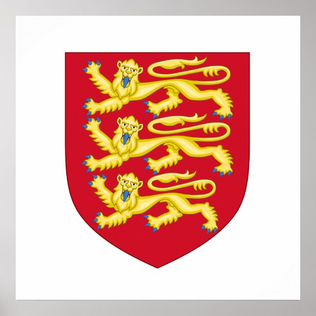 Plantagenet Royal Wappen Poster (Vorne)