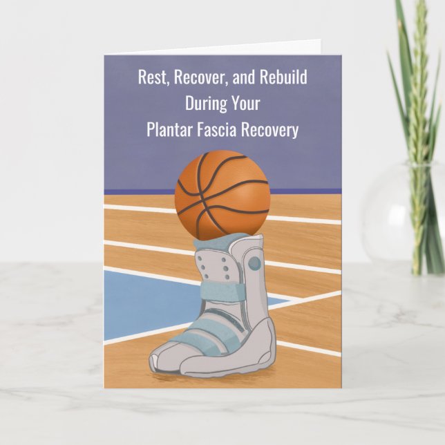 Plantar Fascia Recovery With Basketball  Karte (Vorderseite)