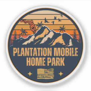 Plantation Mobile Home Park, Florida Aufkleber
