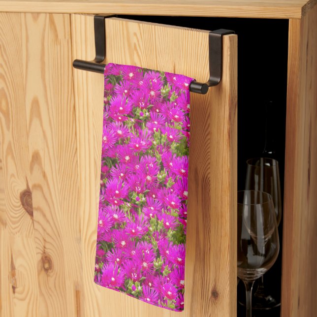Plante de glace rose Fleurs Floral Serviette de cu (Pliage en tiers)
