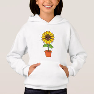 Plante de tournesol Kawaii dans un pot