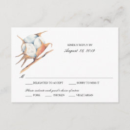 Plante en coton aquarelle | Mariage RSVP