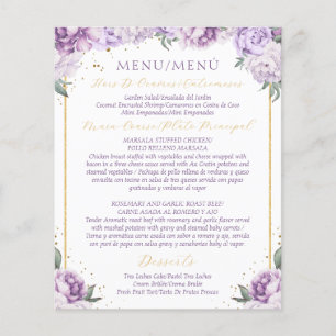Plante Florale Quinceañera Budget Menu Convivial