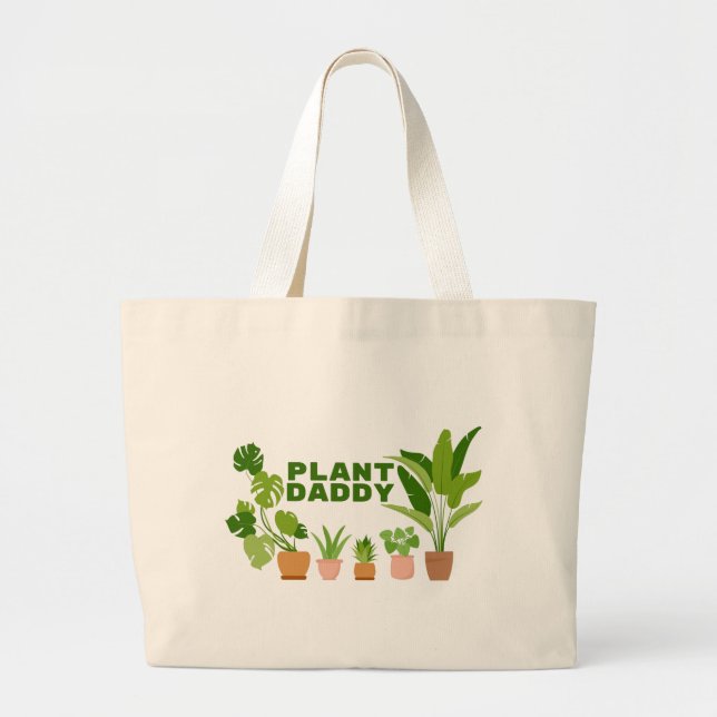 Plante Papa Grand Sac fourre-tout (Devant)