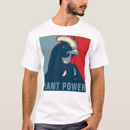 Plante Power Rouge Bleu Bleu Pop Art Picken Tshirt