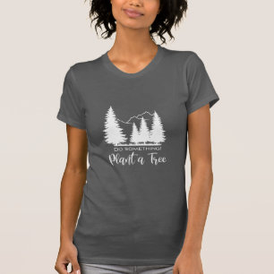 Plante un arbre-forêt-nature Cool T-shirt gris