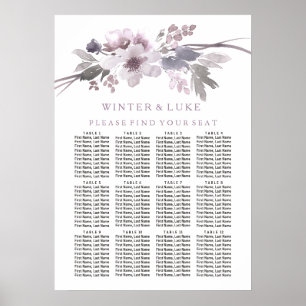 Plante violette 12 Tableau Mariage