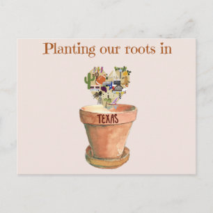 Planter nos racines au Texas nouveau faire-part