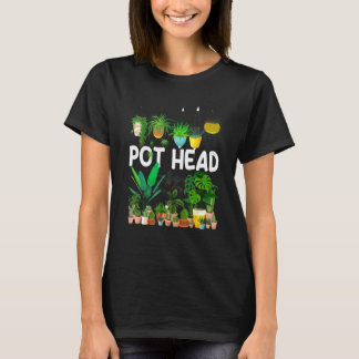 Planter Pot Head Pflanze Blume Blume Plan T-Shirt