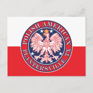 Plantersville Texas Polnischer Adler Postkarte