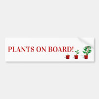 Plantes à bord Sticker pare-chocs