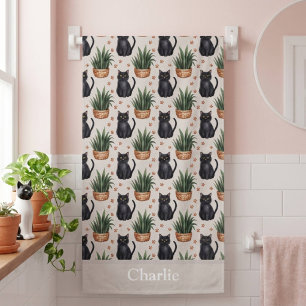 Plantes personnalisées et chat