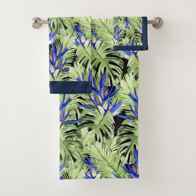 Plantes tropicaux verts et bleus (En situation)