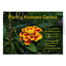 Plantez une carte de jardin de gentillesse
