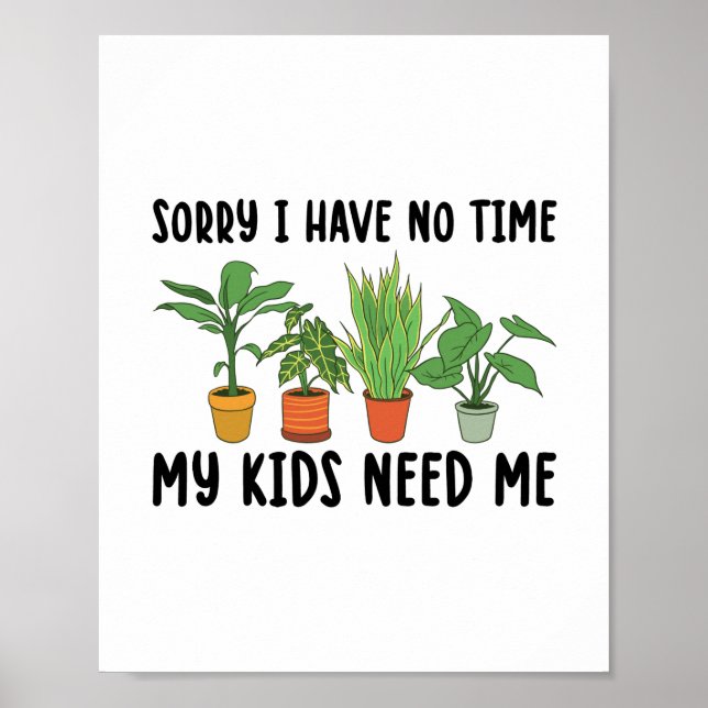 Plantie Redewendungen | Hauspflanzen Hobby Gardene Poster (Vorne)