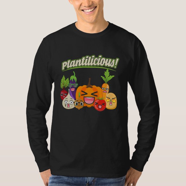 Plantilicious Vegetables Ironic Hobby Gardening Qu T-Shirt (Vorderseite)