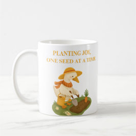 Planting Joy Gardening Goose Slogan Coffee Mug Kaffeetasse