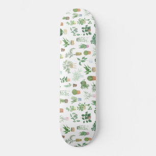Plantita House Pflanze und Pots Muster Skateboard