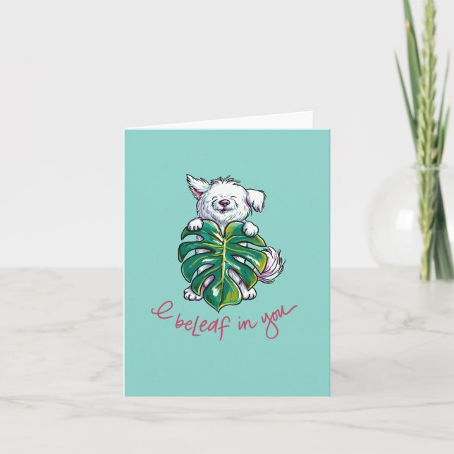 Planty Pup: Leaf Karte (Vorderseite)