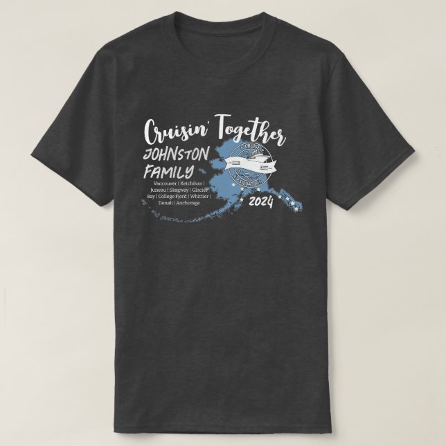 Planung der Alaskan Ferien Kreuzfahrt T-Shirt (Design vorne)